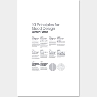 10 Principles for a good Design, Dieter Rams, White, Braun, Helvetica, Typographic, Quote, Modern Art, Wall Ar, Industrial Design Posters and Art